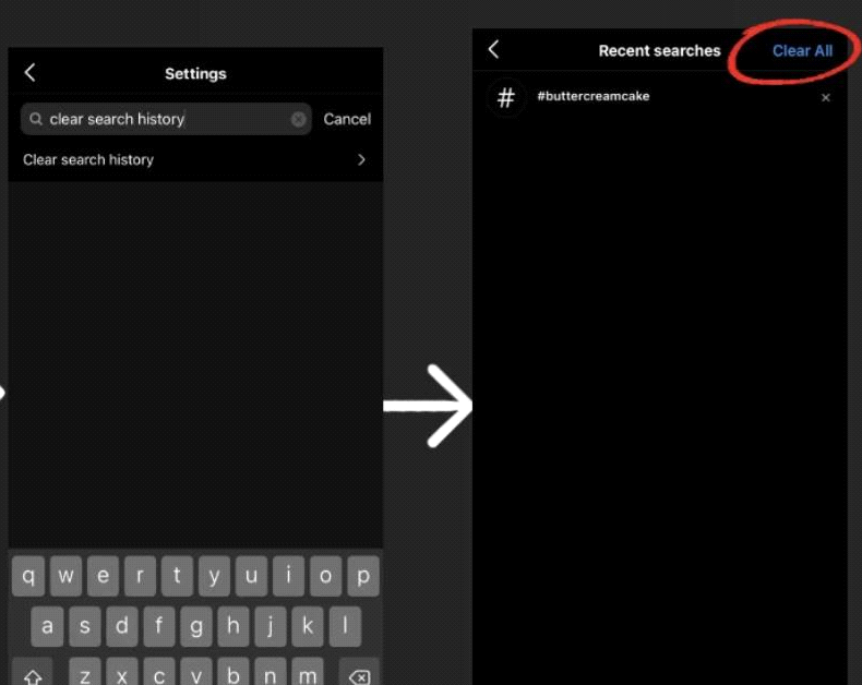clear instagram cache from app