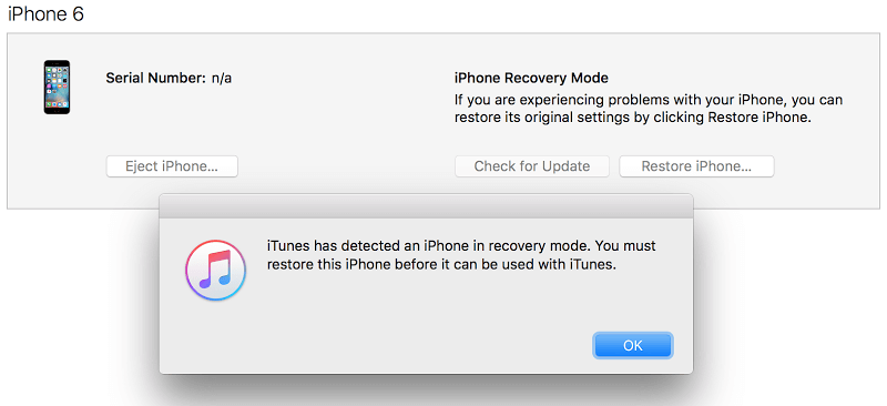 Fix iOS 18 iPhone stuck in Recovery Mode with iTunes