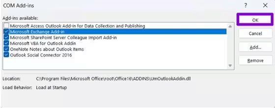 fix attachments in outlook not showing