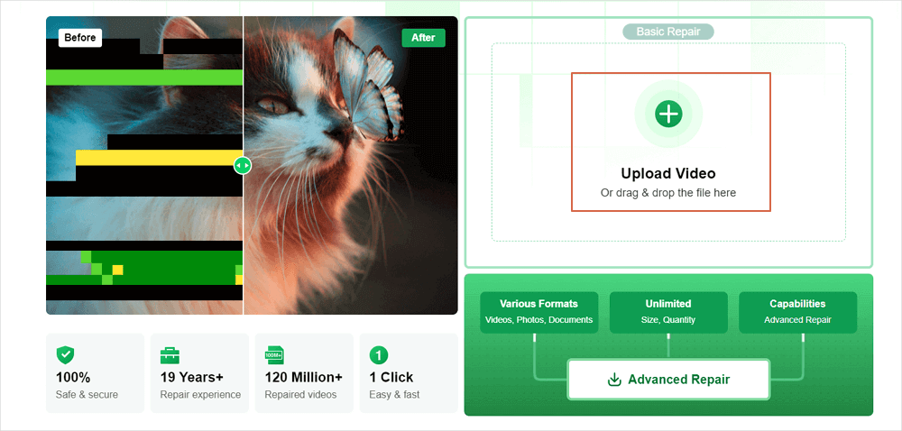 use easeus to repair avi online