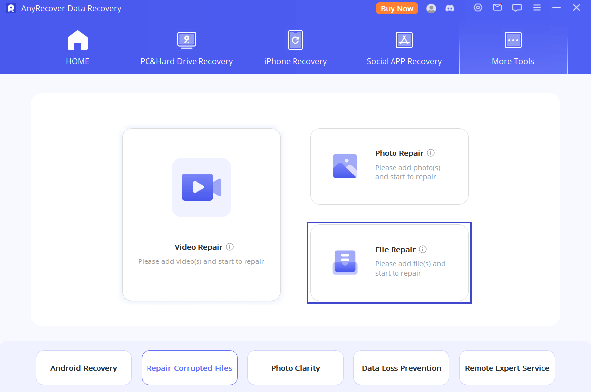 file repair on anyrecover