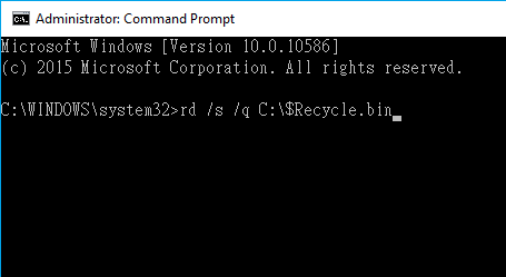 fix corrupted recycle bin error