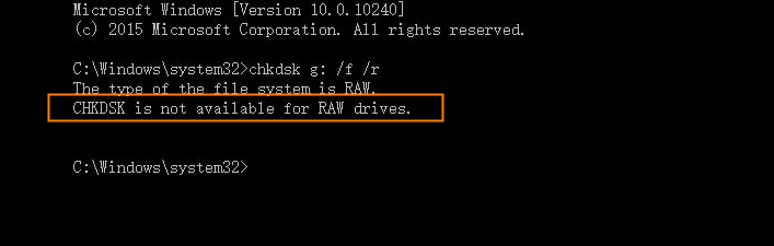 fix raw sd card without formatting using cmd