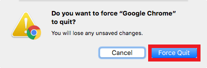 force quit chrome