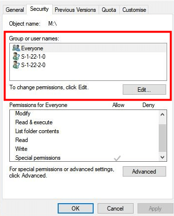 access on usb drive