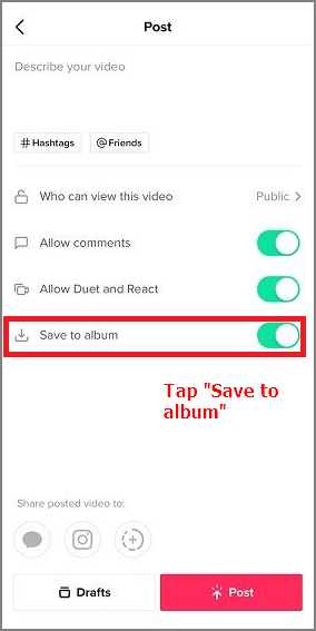 get drafts back on tiktok