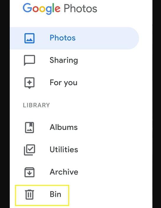 google photo bin