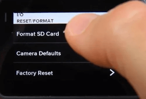 gopro formatting sd card