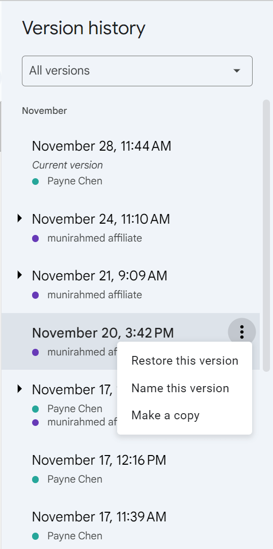 recover deleted google sheet