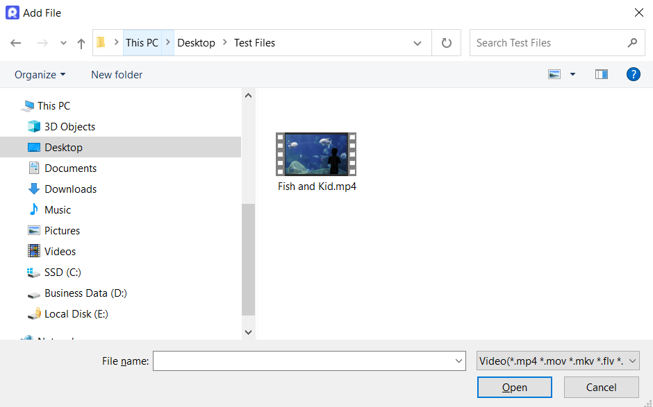 import video to repair