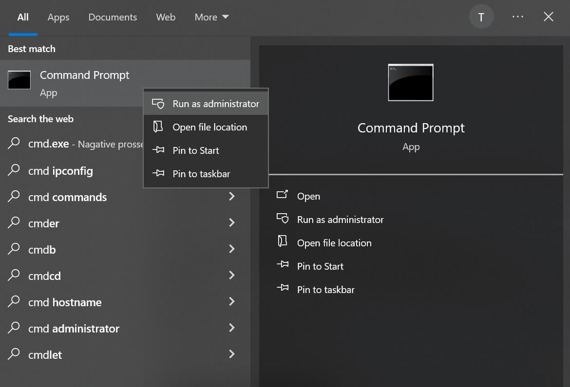 internal power error