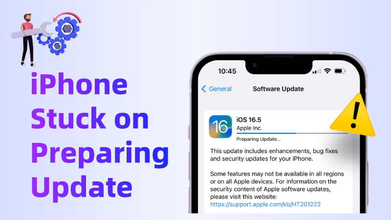iphone stuck on preparing update