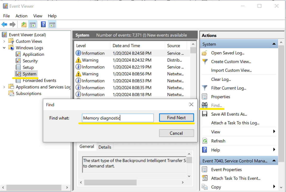 stop code memory management