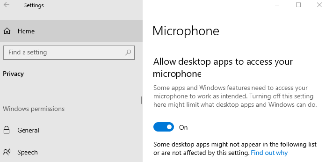 microphone permission