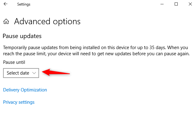 select a future date