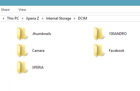 find sd card files on path dcim