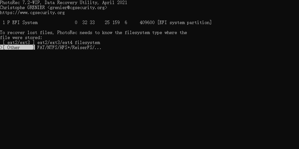 photorec_choose_filesystem_type