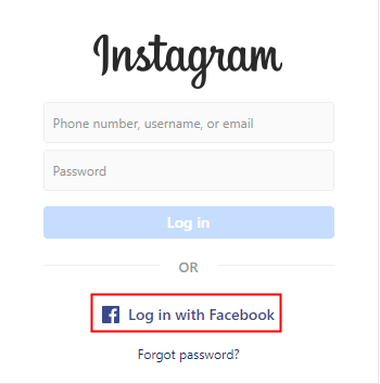 recover instagram account with facebook