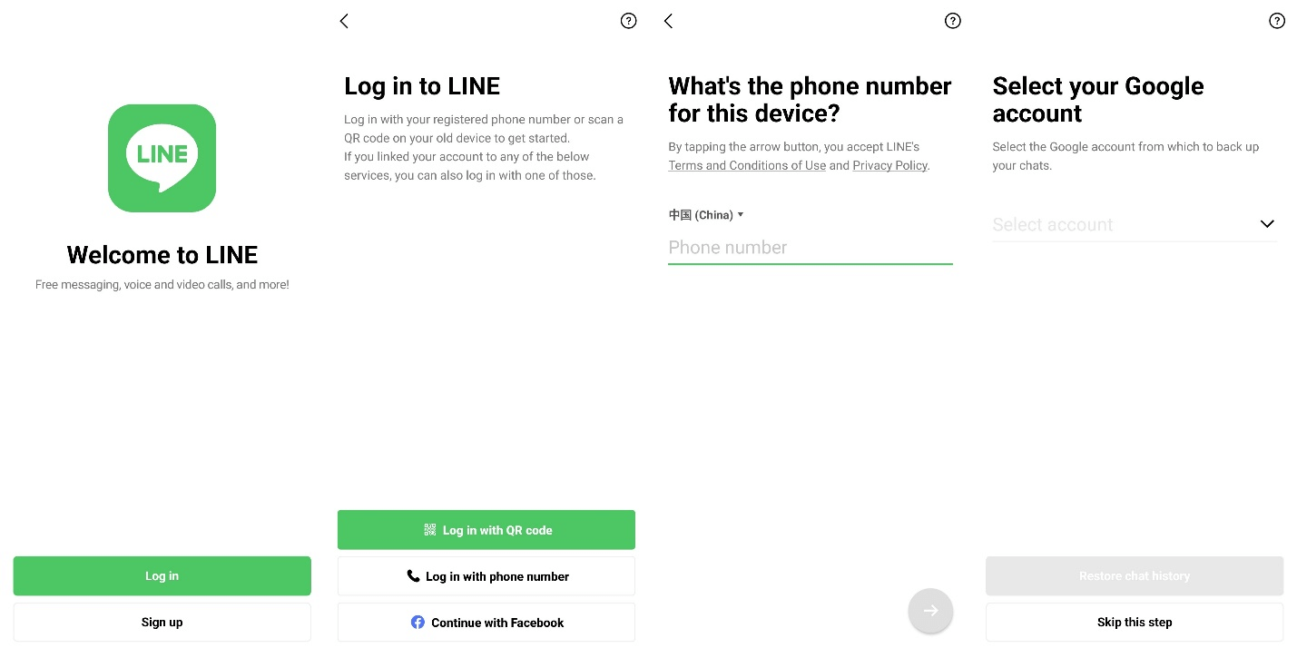 recover line account