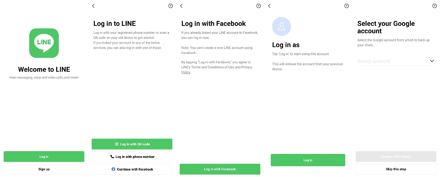 recover the line account