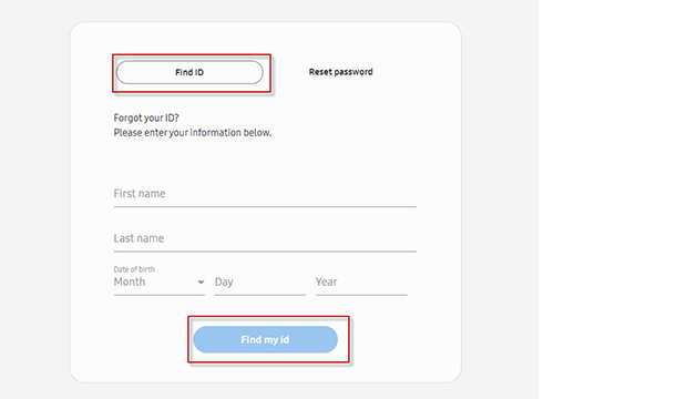Select the option that says Find ID.