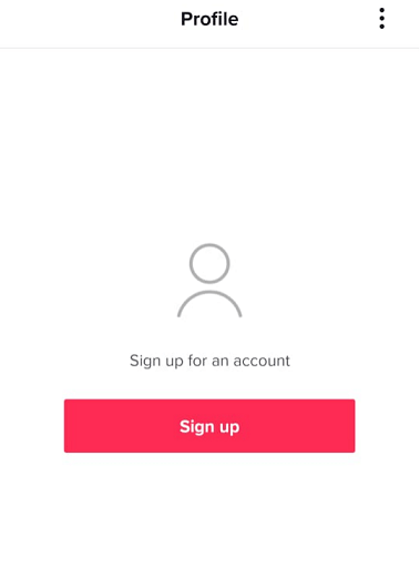 tiktok sign up