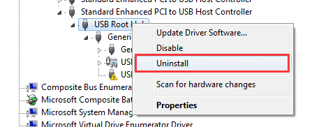 uninstall device