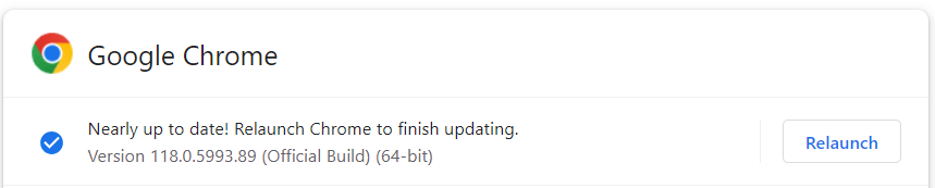 update google chrome
