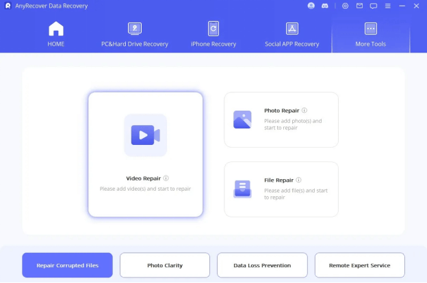 upload the video on anyrecover