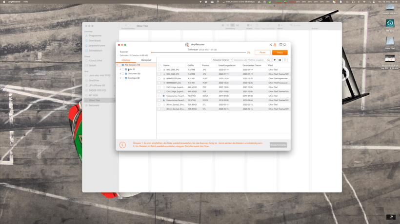 Datenwiederherstellung mit AnyRecover im Praxistest